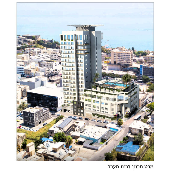 מלון ‏‏דונה גרציה - הוספת אגף - ארידור - שתי הדמיה שנייה